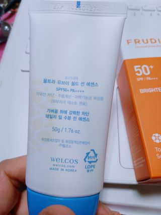 [후르디아] 혼합자차 선 에센스+톤업 선크림 2종 — 5점을 준 리뷰어가 2021년 8월 올린 사용 사진