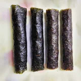 해풀잎 누구나 김밥*1ea [(혼합야채 35g *1ea,  김밥김 (5g, 5ea),  양념간장 (6g, 5ea), 참기름(5g, 2ea)] — 5점을 준 리뷰어가 2022년 8월 올린 사용 사진