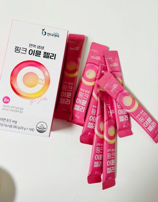 [인디닥터] 면역 생생 핑크 이뮨 젤리 — 5점을 준 리뷰어가 2022년 6월 올린 사용 사진
