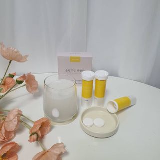[슬림드랍 레몬맛] 건기식 다이어트 보조제 겸 비타민 — 5점을 준 리뷰어가 2022년 1월 올린 사용 사진