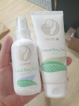 mom e 맘이 내추럴 베이비 케어 크림+바디오일 — 5점을 준 리뷰어가 2021년 1월 올린 사용 사진