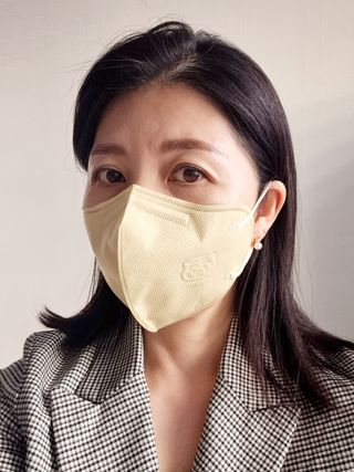 [숨그림]  덴탈마스크 짱구 우리아이 그리고 내가 쓰는 믿을수있는 케릭터 마스크  16종 — 4.5점을 준 리뷰어가 2021년 10월 올린 사용 사진