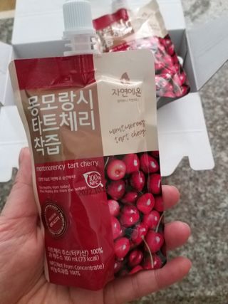자연에온 몽모랑시 타트체리 착즙 100mL 10개입 2BOX — 4점을 준 리뷰어가 2020년 12월 올린 사용 사진