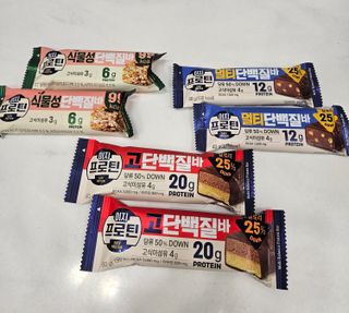 이지프로틴바 3종x각 2ea (고단백질바, 멀티단백질바, 식물성단백질바) — 5점을 준 리뷰어가 2024년 3월 올린 사용 사진