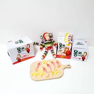 폭신 쫄깃 식감 로맨스, 몽키나나 젤리 8봉지 — 5점을 준 리뷰어가 2021년 2월 올린 사용 사진