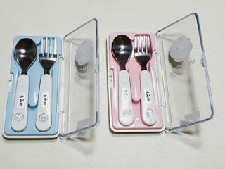 유비맘 스푼포크 케이스 세트 1+1 _컬러랜덤 발송 — 5점을 준 리뷰어가 2021년 3월 올린 사용 사진