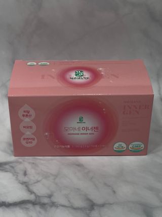 [모마네] 이너뷰티 히알루론산 비오틴 코큐텐 저분자피쉬콜라겐 - 3 g 30포 ★석류맛 — 4.5점을 준 리뷰어가 2021년 12월 올린 사용 사진