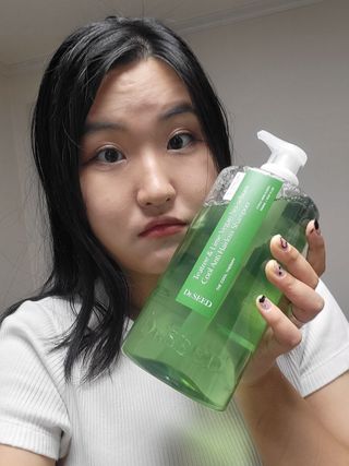 닥터시드 티트리 앤 라임 비건 지성케어 쿨 탈모 샴푸 (1000ml) — 4점을 준 리뷰어가 2023년 7월 올린 사용 사진