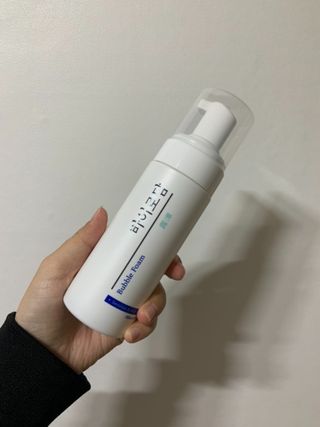 [바이로담] 저자극 약산성버블 폼 폼클렌징 150ml — 5점을 준 리뷰어가 2021년 3월 올린 사용 사진