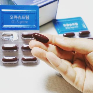 뉴트리션팩토리 비타프렙 오큐슈프림 루테인 오메가3 1050mg — 5점을 준 리뷰어가 2021년 6월 올린 사용 사진