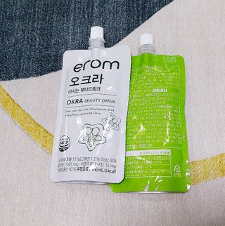 [이롬] 오크라 마시는 뷰티드링크 100mL x 20입 — 5점을 준 리뷰어가 2022년 7월 올린 사용 사진