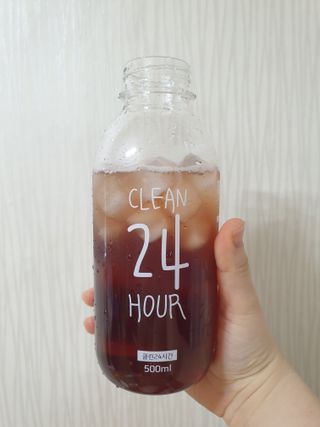 클린24시간 1BOX(5포) + 전용보틀(500ml) — 5점을 준 리뷰어가 2023년 6월 올린 사용 사진