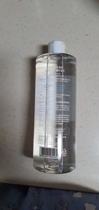 김정문알로에 큐어 큐어 알로에 워터 젤리 토너 500ml — 5점을 준 리뷰어가 2021년 4월 올린 사용 사진