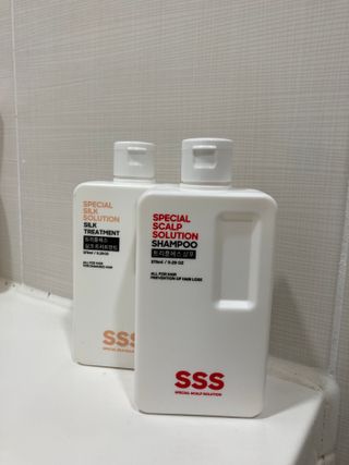 트리플에스 탈모 샴푸 275ml + 실크 트리트먼트 275ml — 5점을 준 리뷰어가 2021년 4월 올린 사용 사진