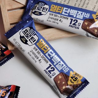 이지프로틴바 3종x각 2ea (고단백질바, 멀티단백질바, 식물성단백질바) — 5점을 준 리뷰어가 2024년 2월 올린 사용 사진