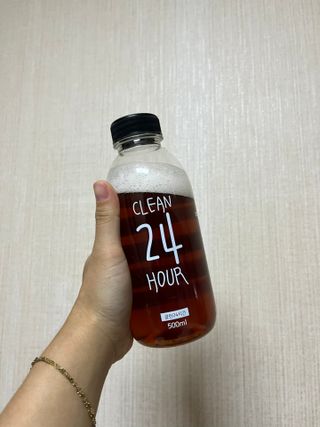 클린24시간 1BOX(5포) + 전용보틀(500ml) — 5점을 준 리뷰어가 2022년 7월 올린 사용 사진
