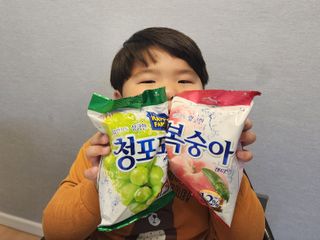 청포도캔디 복숭아캔디 — 5점을 준 리뷰어가 2022년 11월 올린 사용 사진