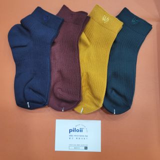 [사이즈가 있는 양말 필로이] 남/여 골지 발목 양말 4족 세트 남【S, M, L, XL】여【S, M, L】_컬러 랜덤 — 5점을 준 리뷰어가 2022년 6월 올린 사용 사진