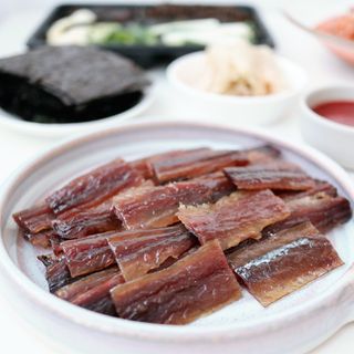 마라도푸드 포항 구룡포 햇 과메기 야채세트 마라도회식당 꽁치 — 5점을 준 리뷰어가 2024년 1월 올린 사용 사진