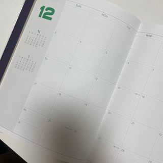 리훈 2024다이어리 아이라이크 모눈다이어리 — 5점을 준 리뷰어가 2023년 9월 올린 사용 사진