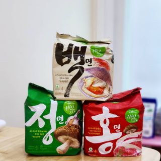 [풀무원] 자연은맛있다 정면, 백면, 홍면  세트 — 5점을 준 리뷰어가 2021년 4월 올린 사용 사진