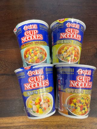 NISSIN 닛신 컵누들  4종 - 씨푸드오리지날, 씨푸드 스파이시, 씨푸드 커리, 씨푸드 XO소스 — 4.5점을 준 리뷰어가 2022년 4월 올린 사용 사진