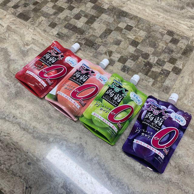 오리히로 곤약젤리 제로칼로리 130g 4종 4팩(맛별로 1팩씩) 리뷰 사진