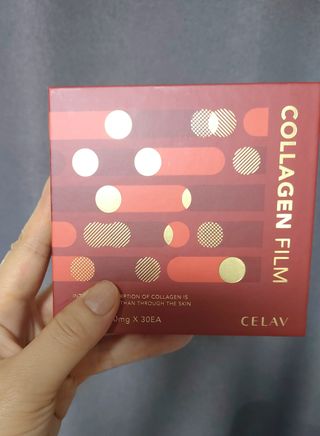 프리마인 귀족의 콜라겐, 92배 흡수율. 럭셔리 프리미엄 셀라브 콜라겐필름 30매 — 4점을 준 리뷰어가 2022년 5월 올린 사용 사진