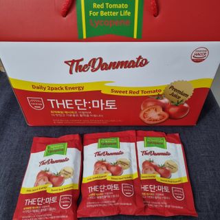 제이제이바이오 더단마토 프리미엄주스 100ml 30팩입 - 무설탕 스테비아 토마토즙 — 5점을 준 리뷰어가 2021년 12월 올린 사용 사진