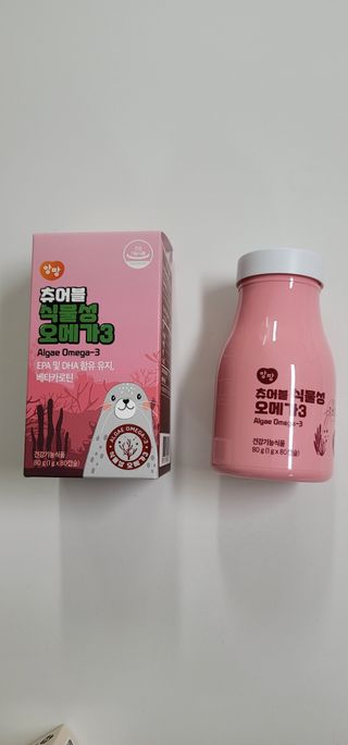 앙팡 츄어블 식물성 오메가3 1000mg x 80캡슐 — 5점을 준 리뷰어가 2022년 11월 올린 사용 사진