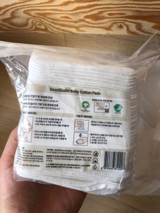 디어엘로디 프리미엄 유기농 베이비 솜티슈 40매 3 + 1 PACK — 5점을 준 리뷰어가 2021년 2월 올린 사용 사진