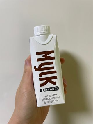 이너프 뮐크 초콜릿맛 — 5점을 준 리뷰어가 2022년 9월 올린 사용 사진