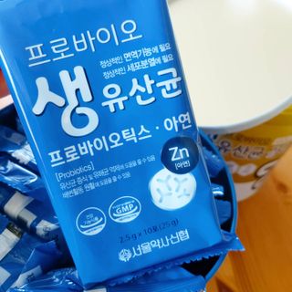 서울약사신협_프로바이오생유산균_2.5G x 100포 — 5점을 준 리뷰어가 2021년 4월 올린 사용 사진