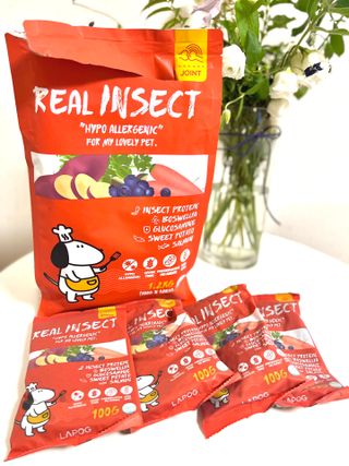 [푸디웜] 라포그  리얼인섹트 관절 저알러지 강아지 사료  1.2KG — 5점을 준 리뷰어가 2022년 8월 올린 사용 사진