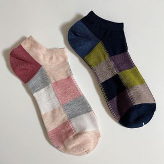[사이즈가 있는 양말 필로이] 여자 스니커즈 발목 양말 5족 세트【 S, M, L, 】3가지 사이즈 — 4.5점을 준 리뷰어가 2022년 7월 올린 사용 사진