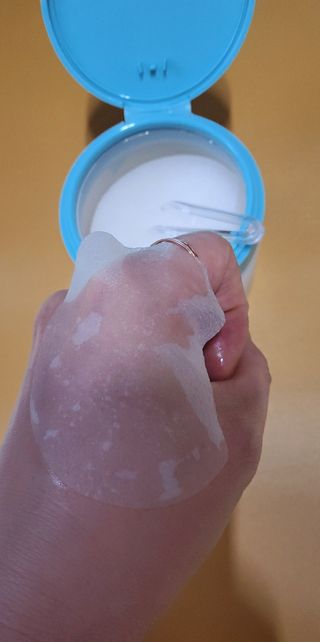 리더스코스메틱 리더스 카밍 바이오틱스 퀵 수딩 패드 — 5점을 준 리뷰어가 2022년 4월 올린 사용 사진