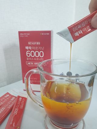 메타아르기닌 GC녹십자웰빙 메타 아르기닌 6000 플러스 오르니틴 — 5점을 준 리뷰어가 2022년 5월 올린 사용 사진