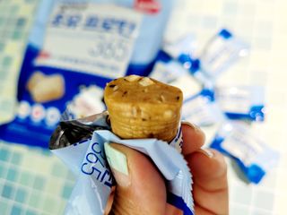 롯데제과 말랑카우 초유프로틴365 — 5점을 준 리뷰어가 2021년 9월 올린 사용 사진