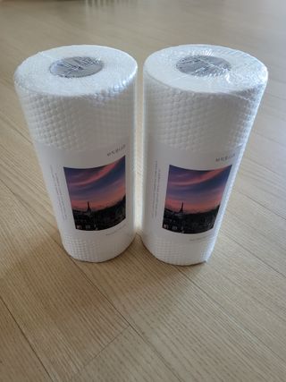 부직포나라 중금속유해물질ZERO 뜯어쓰는 주방 일회용수세미 60매 2매 — 2점을 준 리뷰어가 2022년 10월 올린 사용 사진