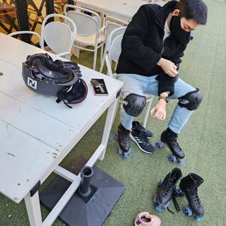 [AVAVE] 어베이브 페이스히트 스포츠 골프 방한 페이스 마스크 — 5점을 준 리뷰어가 2024년 5월 올린 사용 사진