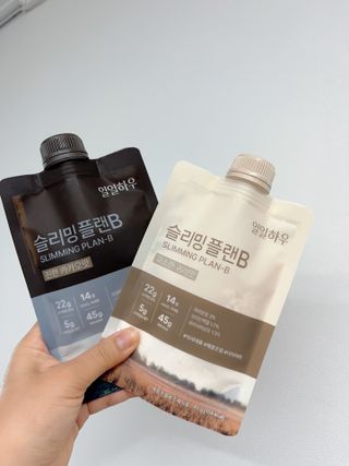 일일하우 슬리밍 플랜B 고소한 귀리맛, 진한 카카오맛 (체중조절식) — 5점을 준 리뷰어가 2023년 7월 올린 사용 사진