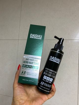 다슈코리아 다슈 데일리 안티 헤어로스 허브 헤어토닉 150ml — 5점을 준 리뷰어가 2021년 2월 올린 사용 사진