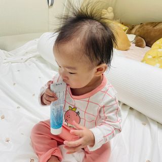 유비맘 궁디팡팡 내의/내복 상하세트 — 4.5점을 준 리뷰어가 2021년 2월 올린 사용 사진