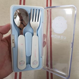 유비맘 스푼포크 케이스 세트 1+1 _컬러랜덤 발송 — 5점을 준 리뷰어가 2021년 1월 올린 사용 사진