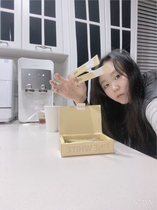 디오르 파인화이트 — 4점을 준 리뷰어가 2022년 1월 올린 사용 사진
