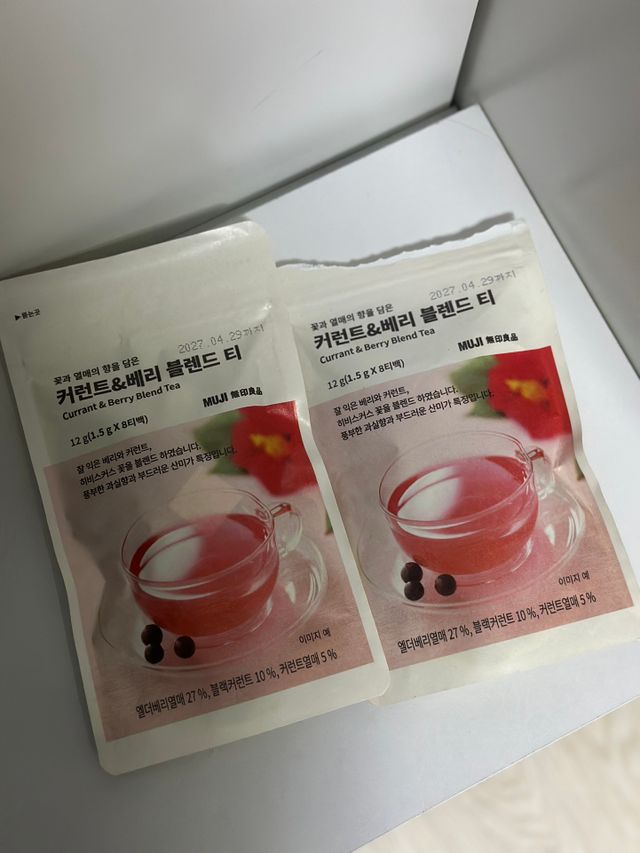 릴스 [무인양품] 꽃과 열매의 향을 담은 커런트&베리 블렌드 티(2개제공) 리뷰 사진