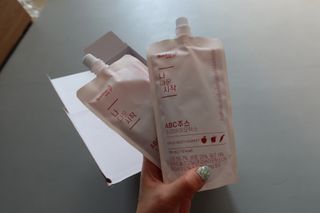 본리브 나 다운 시작 ABC주스 프리바이오틱스 — 5점을 준 리뷰어가 2021년 1월 올린 사용 사진