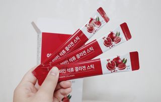 이너미인 석류 콜라겐 스틱 — 5점을 준 리뷰어가 2021년 1월 올린 사용 사진