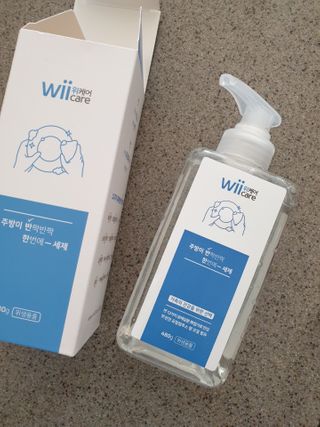 위케어 천연 주방세세, 에어프라이어세제, 다목적세정제, 발포텀블러세정제 — 5점을 준 리뷰어가 2021년 2월 올린 사용 사진