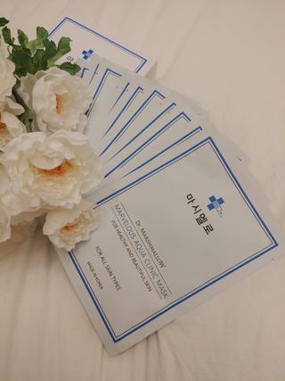 닥터마시멜로 닥터마스멜로 마블러스 아쿠아 클리닉 마스크 — 5점을 준 리뷰어가 2021년 5월 올린 사용 사진